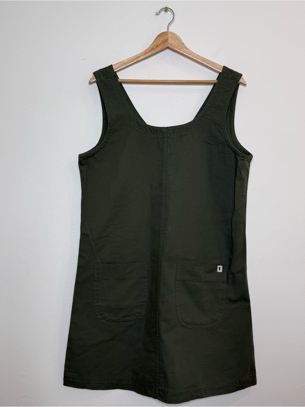 Cotopaxi 100% Organic Cotton Shift Tank Dress in Olive army green size medium